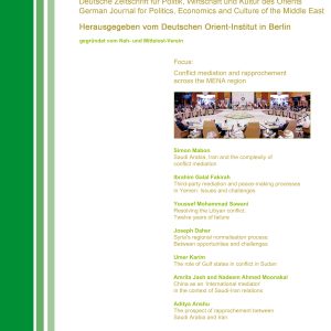 Orient IV 2023: Conflict mediation and rapprochement across the MENA region